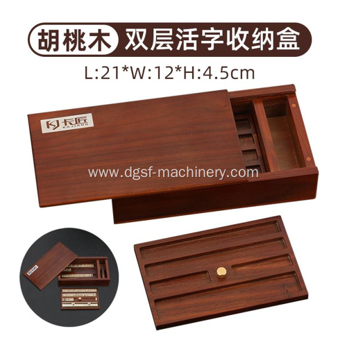 T-Shaped Movable Type Hot Stamping Copper Mold Storage Box WT-007